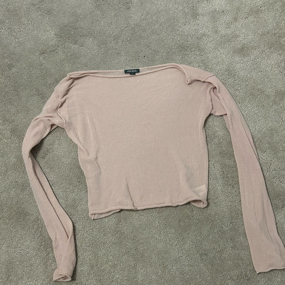 Wild Fable Blush Long Sleeve Top